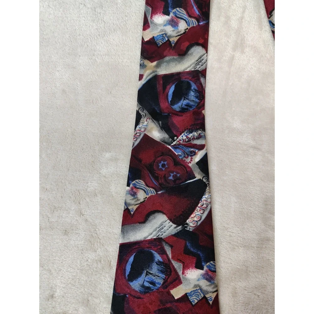 Vintage Wembley Tie Abstract Geometric Designer Polyester 4